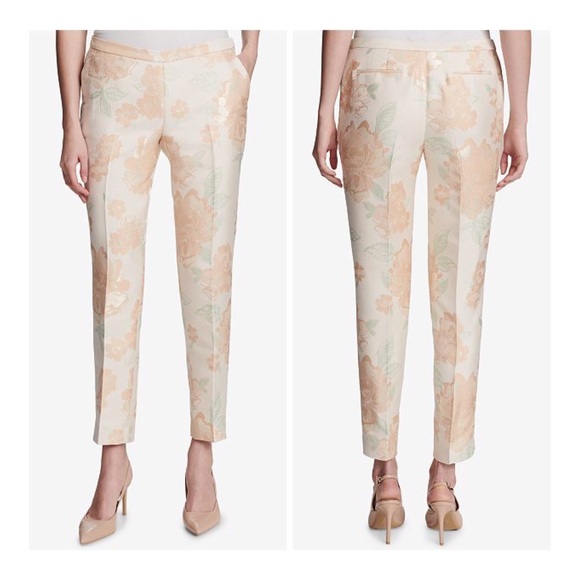 calvin klein floral pants